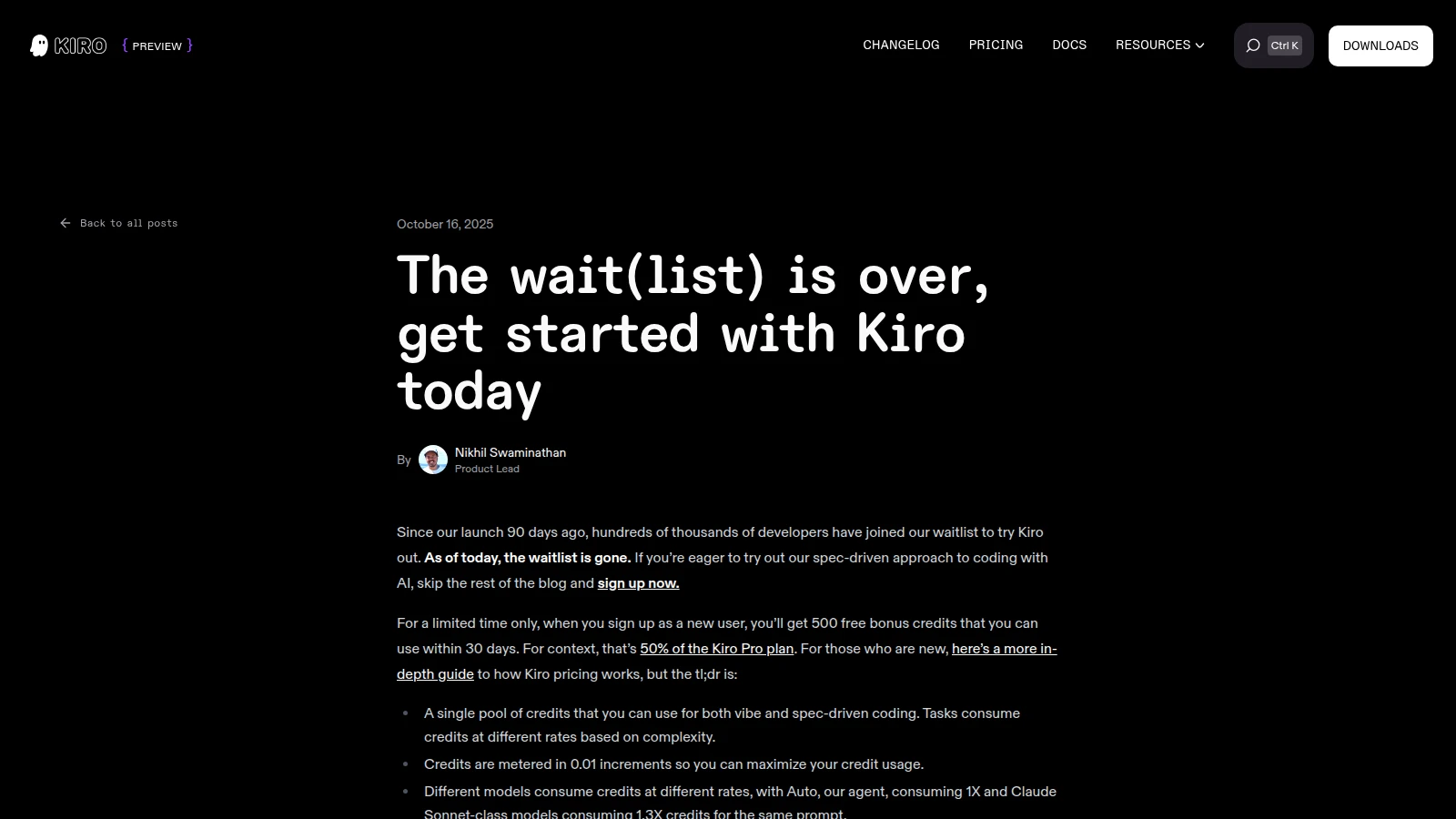 Kiro - AI駆動のコーディング支援ツール