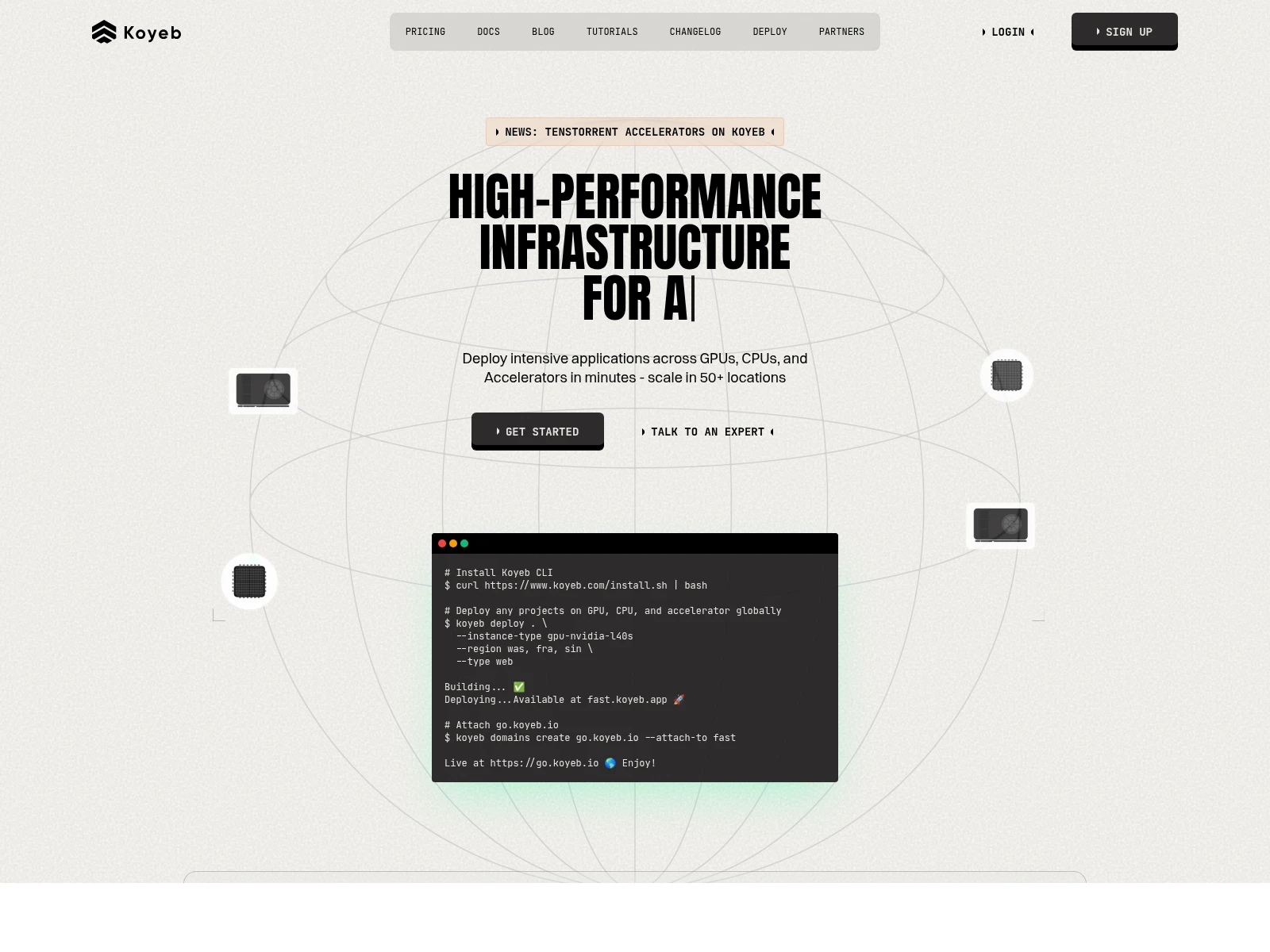 Koyeb: High-performance Infrastructure for APIs, Inference, and Databases